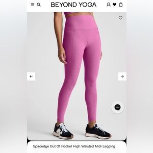 Beyond Yoga Leggings - Sunset Violet Heather
